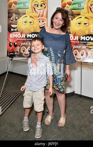 Eli Benjamin Wahl and Rachel Dratch attend the The Emojii Movie ...