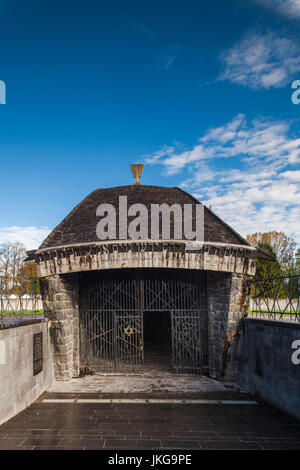 Germany, Bavaria, Munich - Dachau, WW-2 era Nazi concentration camp, Jewish Memmorial built in 1967 Stock Photo