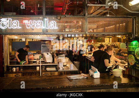 Trinity Kitchen food hall at Leeds City Centre, West Yorkshire England