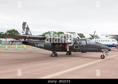 Britten Norman BN-2T-4S Defender 4000 G-WPNS at RIAT 2017 Stock Photo