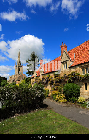 St Andrews church, Billingborough village, Lincolnshire, England, UK Stock Photo