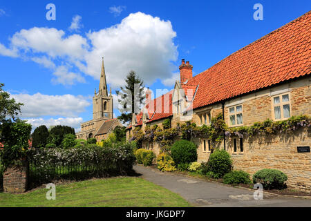 St Andrews church, Billingborough village, Lincolnshire, England, UK Stock Photo