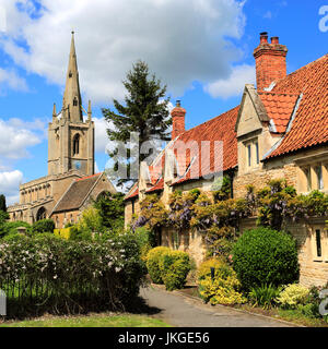 St Andrews church, Billingborough village, Lincolnshire, England, UK Stock Photo