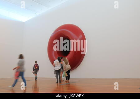 People visit GOMA museum in Brisbane Australia. GOMA Queensland Government of Modern Art is the largest gallery of modern and contemporary art in Aust Stock Photo