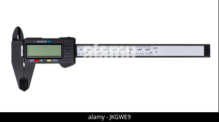 Electronic caliper isolated on white background Stock Photo