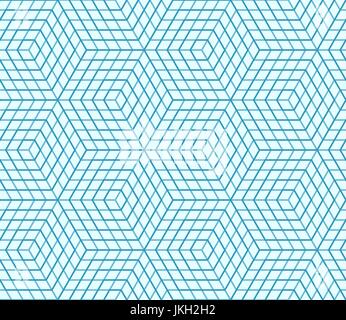 Seamless geometric pattern, hexagon abstract background, vector universal wallpaper Stock Vector