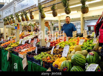 Around Cardiff Capital city of Wales Great Britain Cardiff Central Market Stock Photo