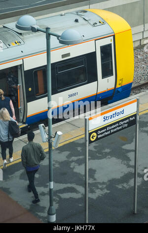 Stratford railway station, Borough of Newham, London, England, U.K. Stock Photo