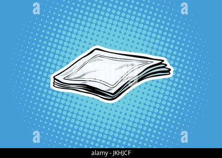 Paper napkins or handkerchiefs Stock Vector