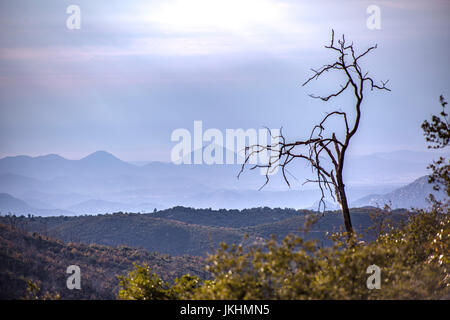 View from the back roads of Cuyamaca Lake Stock Photo
