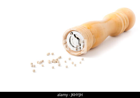 pepper mill or pepper shaker isolated on white background Stock Photo