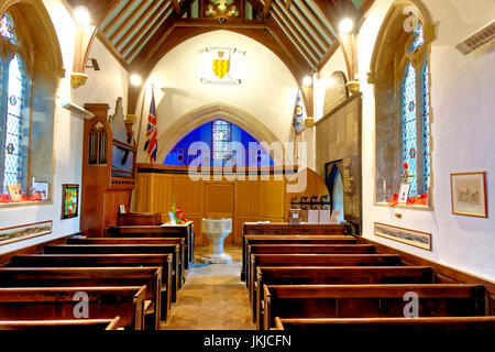 An interior view of St Lawrence Chapel in Warminster, Wiltshire, United Kingdom. Stock Photo