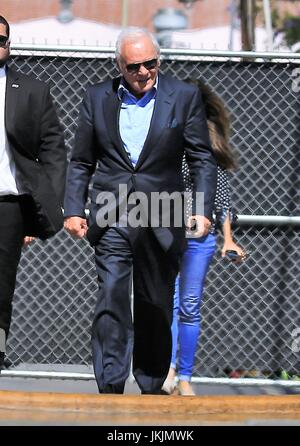 Celebrities arrive at the 'Jimmy Kimmel Live!' studios  Featuring: Sir Anthony Hopkins Where: Los Angeles, California, United States When: 22 Jun 2017 Credit: WENN.com Stock Photo