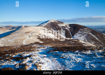 Looking towards Carnethy Hill in the Pentland Hills near Edinburgh. Stock Photo