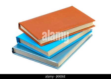 Heap of books isolated on white background Stock Photo