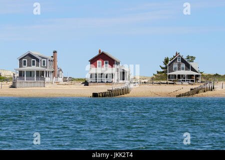 Sandy Neck Colony cottages, Cape Cod, Massachusetts, United States, North America. Stock Photo