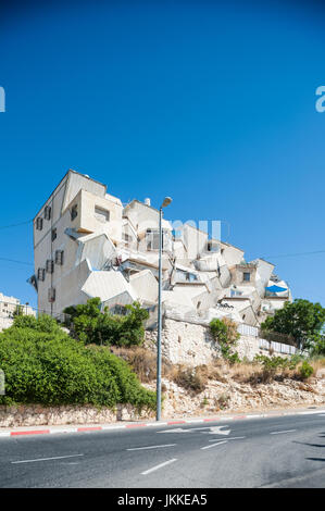 Ramot polin apartment building designed by Zvi Hecker, Jerusalem, Israel Stock Photo