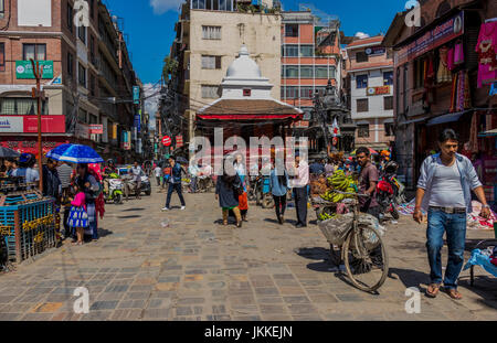 Street life in Kathmandu Nepal Stock Photo