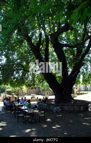 Zagoria mountain villages, Greece (Dilofo, Skamneli, Laista, Tsepelovo) 08 08 2010 Stock Photo