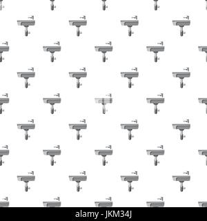 Sink in the bathroom pattern Stock Vector