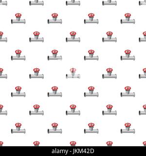 Pipe with a valve pattern Stock Vector
