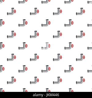 Pipeline piece with valve pattern Stock Vector