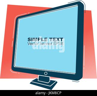 Banner design template material background Stock Vector