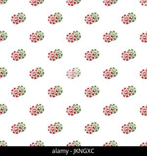 Poker chips nominal one hundred and fifty pattern seamless repeat in cartoon style vector illustration Stock Vector