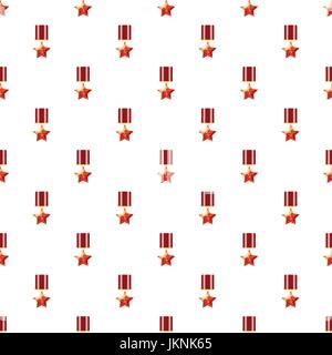 Red order with star pattern seamless repeat in cartoon style vector illustration Stock Vector