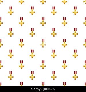 Military cross pattern seamless repeat in cartoon style vector illustration Stock Vector