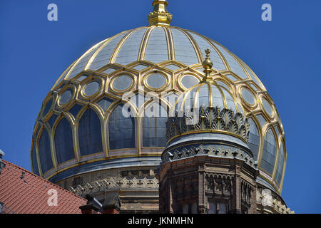 Synagogue, Oranienburger street, middle, Berlin, Germany, Synagoge, Oranienburger Strasse, Mitte, Deutschland Stock Photo