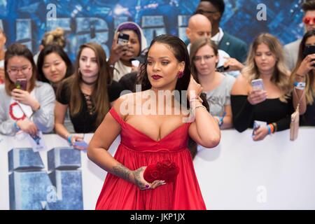 London, United Kingdom Of Great Britain And Northern Ireland. 24th July, 2017. Rihanna attends the European Premiere of VALERIAN and The City of a Thousand Planets. London, UK. 24/07/2017 | usage worldwide Credit: dpa/Alamy Live News Stock Photo