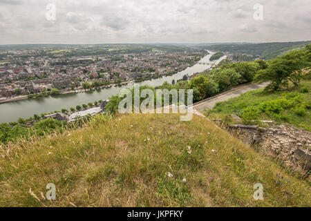 Large view of Namur from the top of the citadel