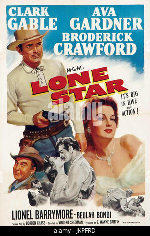 LONE STAR 1952 MGM film with Ava Gardner and Clark Gable Stock Photo