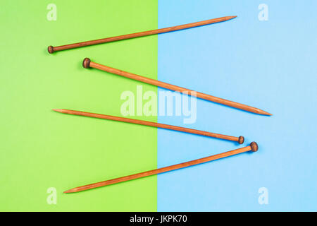 Top view of a large green knitting stitch holder isolated on a white  background Stock Photo - Alamy