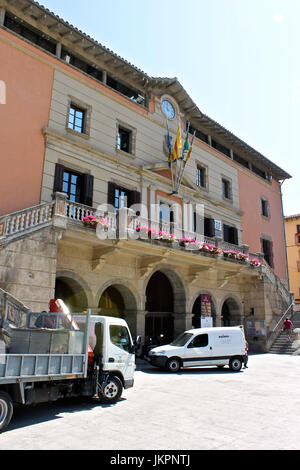 Town hall in the municipality of Ripoll, in Catalonia, Spain Stock Photo