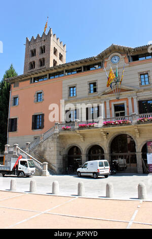 Town hall in the municipality of Ripoll, in Catalonia, Spain Stock Photo