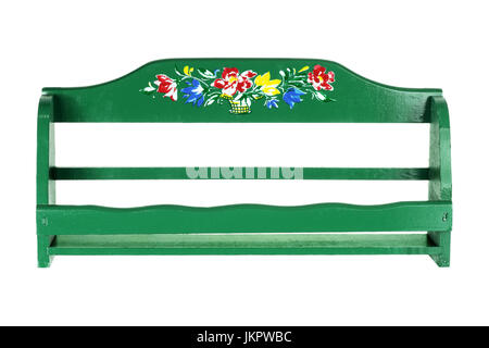 Kitchen Rack on White Background Stock Photo