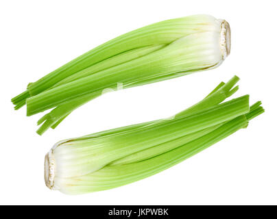 Celery on White Background Stock Photo