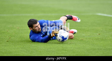 Brighton And Australia goalkeeper Maty Ryan during the Friendly match between Crawley Town and Brighton and Hove Albion at the Checkatrade Stadium in Crawley. 22 Jul 2017 - Editorial use only. No merchandising. For Football images FA and Premier League restrictions apply inc. no internet/mobile usage without FAPL license - for details contact Football Dataco Stock Photo