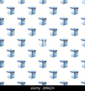Box for donations pattern Stock Vector