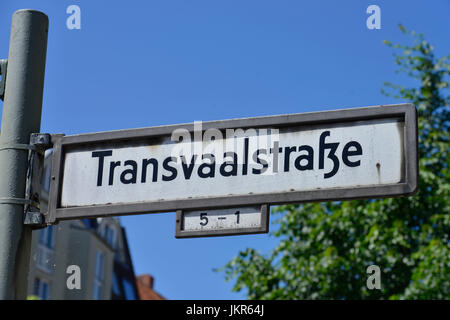 Street sign, African quarter, Wedding, middle, Berlin, Germany, Strassenschild, Afrikanisches Viertel, Mitte, Deutschland Stock Photo