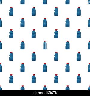 Plastic bottles of cleaning product pattern seamless repeat in cartoon style vector illustration Stock Vector
