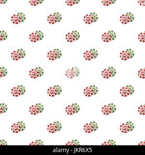 Poker chips nominal one hundred and fifty pattern seamless repeat in cartoon style vector illustration Stock Vector