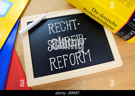 Spelling reform, symbolic photo, Rechtschreibreform, Symbolfoto Stock Photo