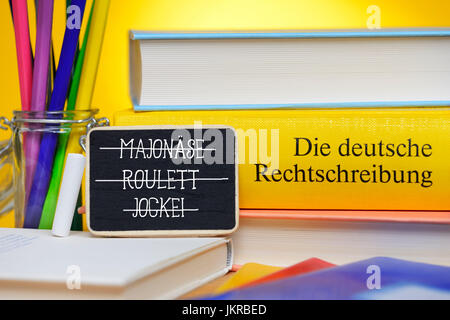 Spelling reform, symbolic photo, Rechtschreibreform, Symbolfoto Stock Photo