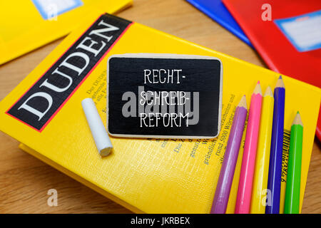 Spelling reform, symbolic photo, Rechtschreibreform, Symbolfoto Stock Photo