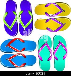 Summertime Fun beach foot travel vector icon Stock Vector