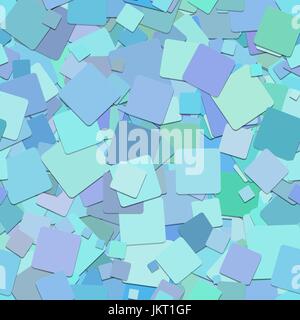 Light blue seamless abstract square pattern background - vector design from rotated squares Stock Vector