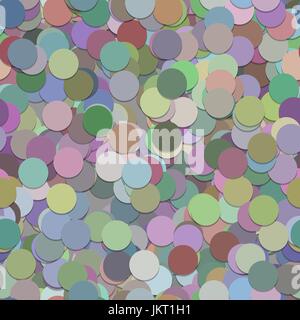 Repeating dot background pattern - vector graphic design from multicolored circles with shadow effect Stock Vector
